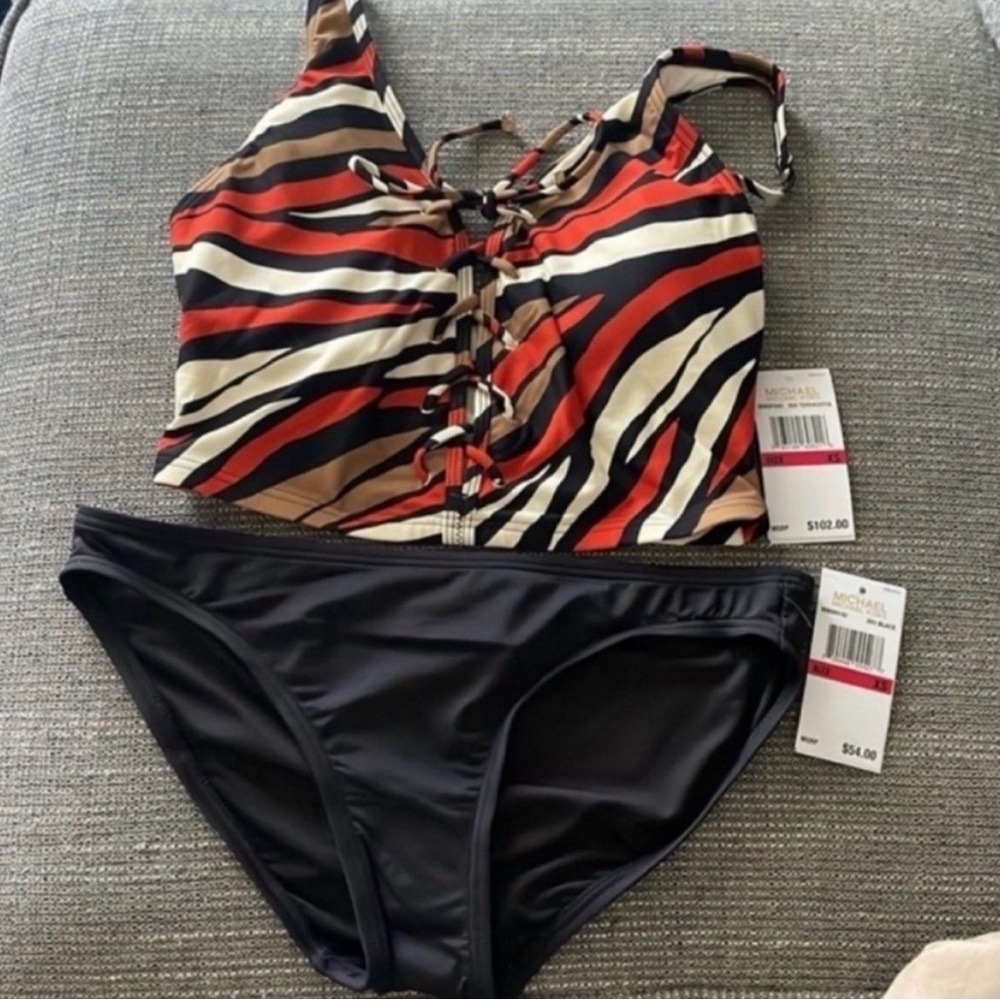 NWT Michael Kors Terracotta Bikini Set